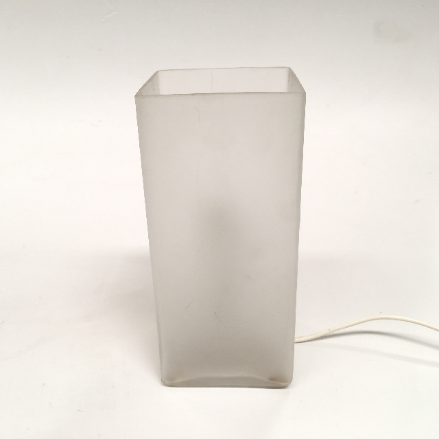 LAMP, Table Lamp - Glass, White Frosted Square